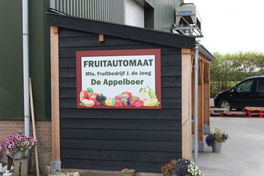 De fruitautomaat van Fruitbedrijf J de Jong