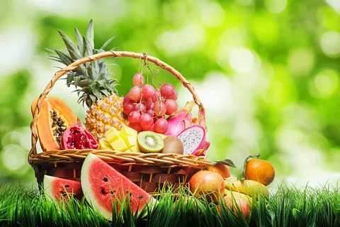 Fruitmandje van Fruitbedrijf J de Jong